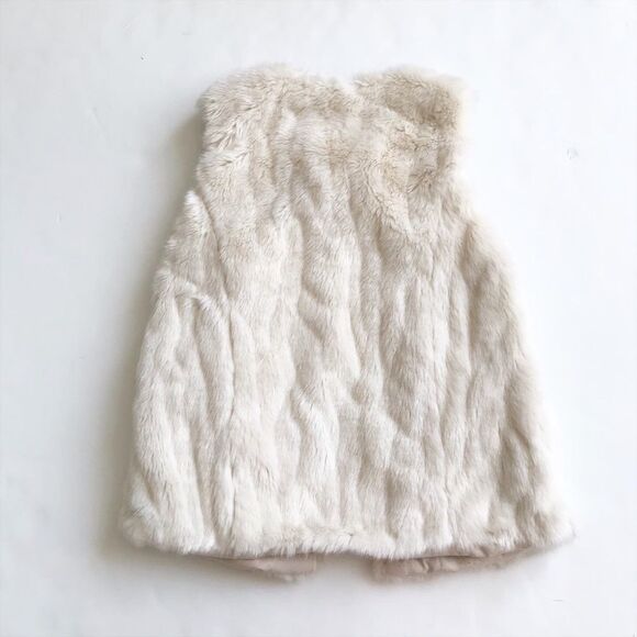 Zara kids off White faux fur vest EUC 11-12Y - Picture 5 of 5